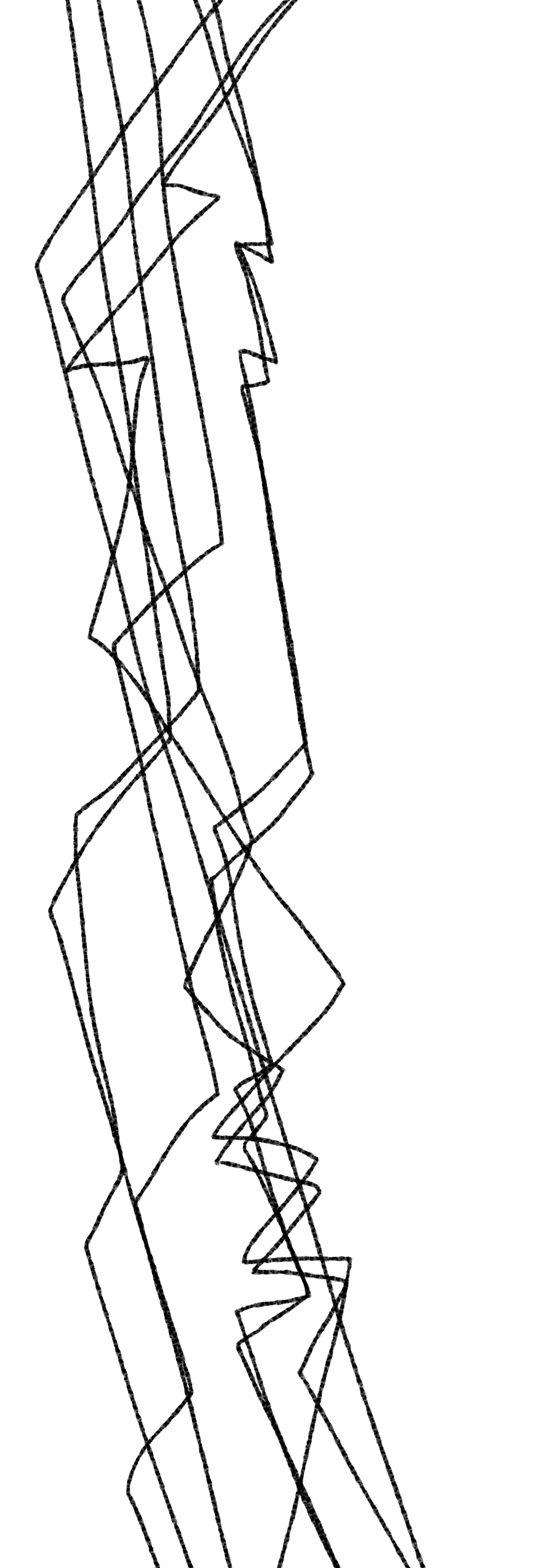 Illustration of jagged lines